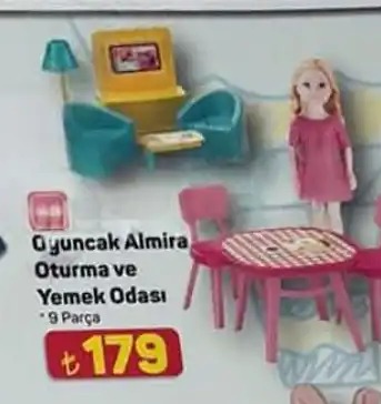Oyuncak Almira Oturma Ve Yemek Odası 9 Parça