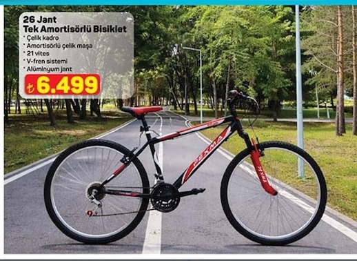 26 Jant Tek Amortisörlü Bisiklet