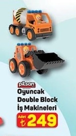 Pilson Oyuncak Double Block İş Makineleri