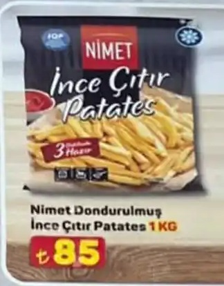 Nimet Dondurulmuş İnce Çıtır Patates 1Kg