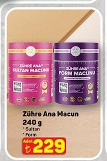 Zuhre Ana Macun 240G - Sultan - Form