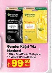 Garnier Kağıt Yüz Maskesi Çeşitleri