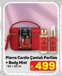 Pierre Cardin Çantalı Parfüm + Body Mist 50Ml + 50Ml