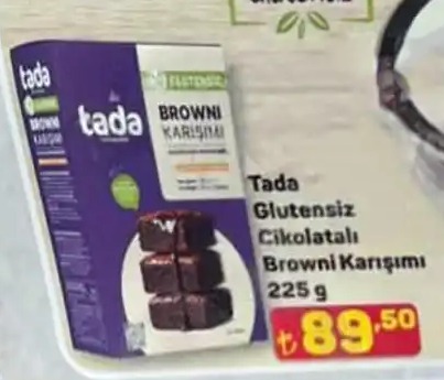 Tada Glutensiz Cikolatali Browni Karisimi 225 G