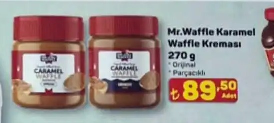 Mr. Waffle Karamell Waffle Kremasi 270 G