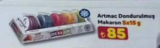 Artmac Dondurulmuş Makaron 5X15 G