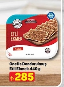 Onefis Dondurulmuş Etli Ekmek 440 G