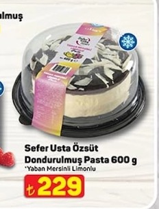 Sefer Usta Özsüt Dondurulmuş Pasta 600G