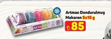 Artmac Dondurulmuş Makaron 5X15G