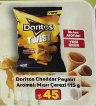 Doritos Cheddar Peyniri Aromalı Mısır Çerezi 115G