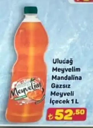 Uludağ Meyvelim Mandalina Gazsız Meyveli İçecek 1L