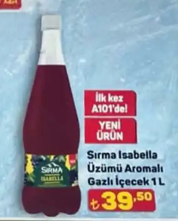 Sırma Isabella Üzümü Aromalı Gazlı İçecek 1L
