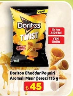 Doritos Cheddar Peyniri Aromalı Mısır Çerezi 115G