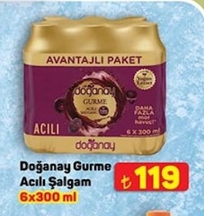 Doğanay Gurme Acılı Şalgam 6X300 Ml