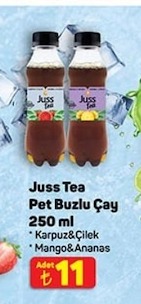 Juss Tea Pet Buzlu Çay 250 Ml