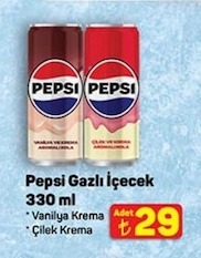 Pepsi Gazlı İçecek 330 Ml