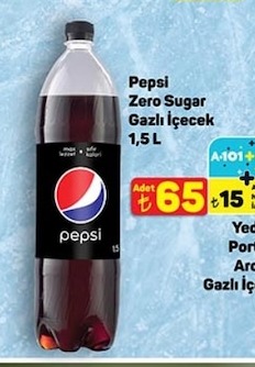 Pepsi Zero Sugar Gazlı İçecek 1.5 L