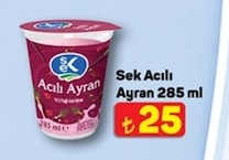 Sek Açılı Ayran 285Ml