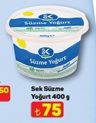 Sek Süzme Yoğurt 400 G
