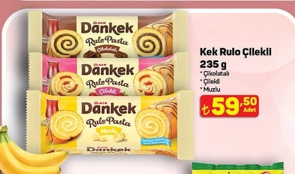 Ülker Dankek Rulo Pasta Çilekli 235G