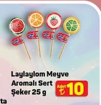 Laylaylom Meyve Aromalı Sert Şeker 25G