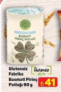 Glutensiz Fabrika Basmati Pirinç Patlağı 90 G