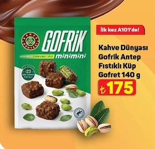 Kahve Dünyası Gofrik Antep Fıstıklı Küp Gofret 140G
