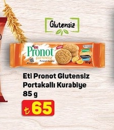 Eti Pronot Glutensiz Portakalli Kurabiye 85 G