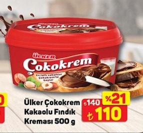 Ülker Çokokrem Kakaolu Fındık Kreması 500 G