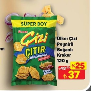 Ülker Çizi Çıtır Peynirli Soğanlı Kraker 120 G