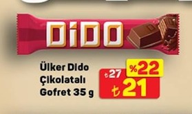 Ülker Dido Çikolatalı Gofret 35 G