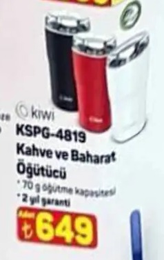 Kiwi Kspg-4819 Kahve Ve Baharat Öğütücü