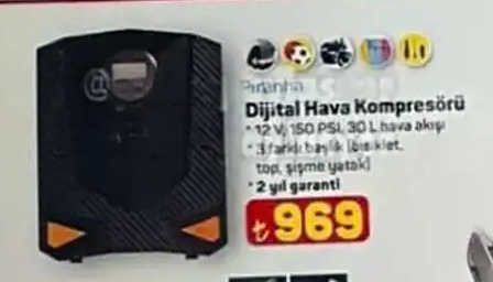 Piranha Dijital Hava Kompresörü