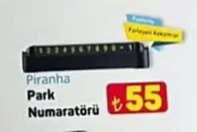 Piranha Park Numaratörü