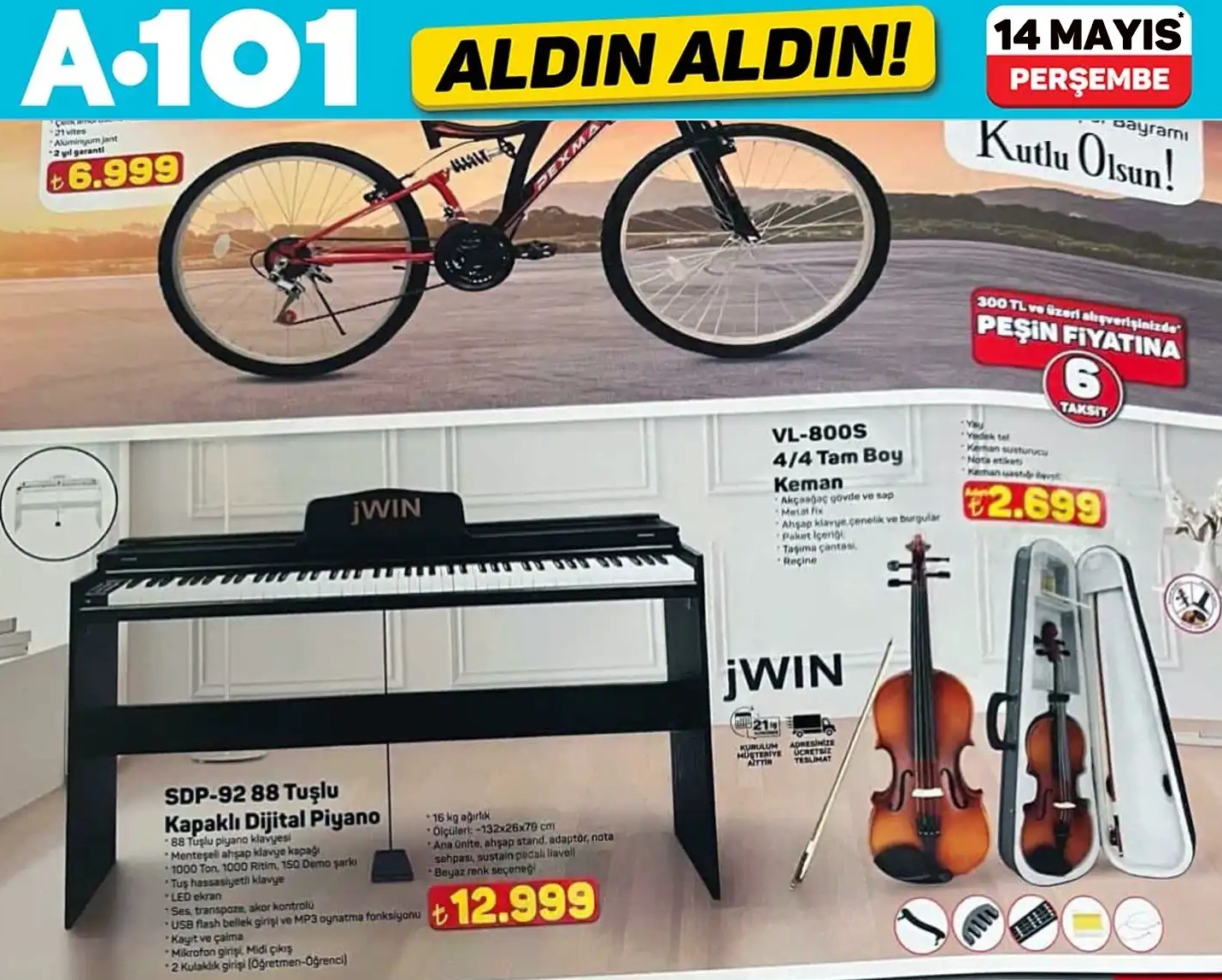 Jwin Sdp-92 88 Tuşlu Kapaklı Dijital Piyano