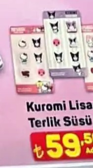 Kuromi Lisanslı Terlik Süsü
