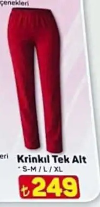 Kırınkıl Tek Alt S-M-L-Xl