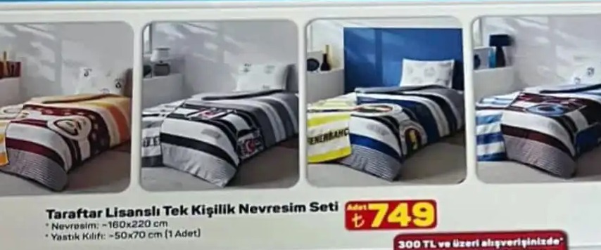 Taraftar Li̇sansli Tek Ki̇şi̇li̇k Nevresi̇m Seti̇