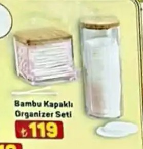 Bambu Kapakli Organizer Seti