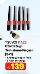 Tsuyoi Kaze Oto Detaylı Temizleme Fırçası (5+1)