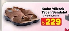 Kadın Yüksek Taban Sandalet