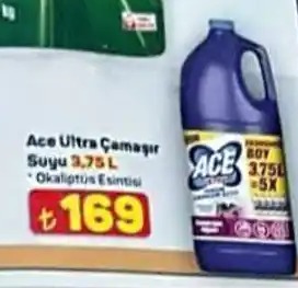 Ace Ultra Camasir Suyu 3.75L Okaliptus Esintisi