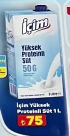 İçim Yüksek Proteinli Süt 1 L