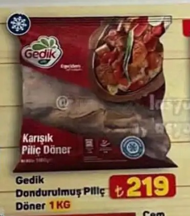 Gedik Dondurulmus Pilic Doner 1Kg