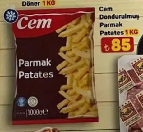 Cem Dondurulmus Parmak Patates 1Kg