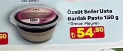 Ozsut Sefer Usta Bardak Pasta 150G Orman Meyveli