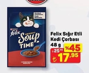 Felix Sığır Etli Kedi Çorbası 48 G