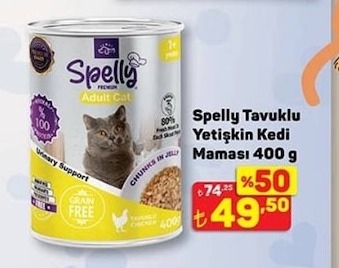 Spelly Tavuklu Yetişkin Kedi Maması 400 G