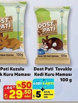 Dost Pati Kuzulu Köpek Maması 150G