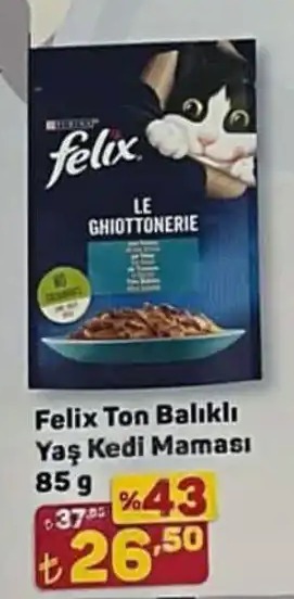 Felix Ton Balıklı Yaş Kedi Maması 85G